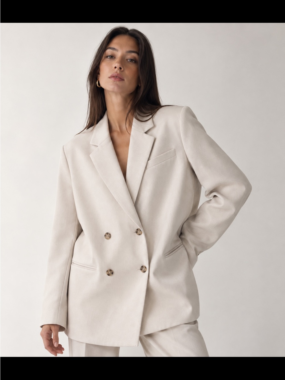 OAK + FORT, the Relaxed fit tencel blazer oversized!